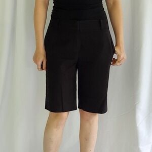 Talbots Black Bermuda Length Shorts